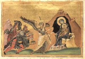 Adoration of the Magi (Menologion of Basil II).jpg